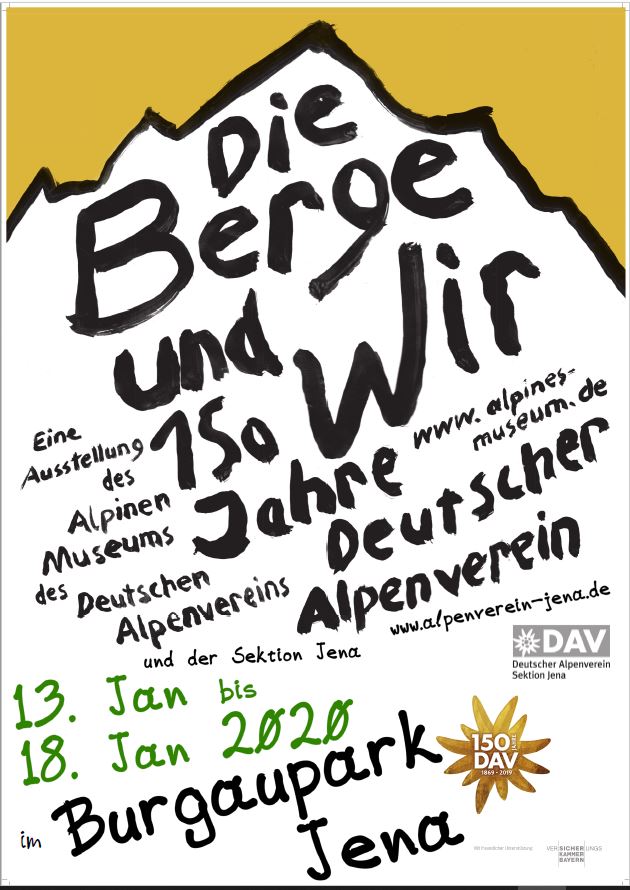 Die Berge und wir – 150 Jahre Deutscher Alpenverein – 13.-18. Januar im Burgaupark