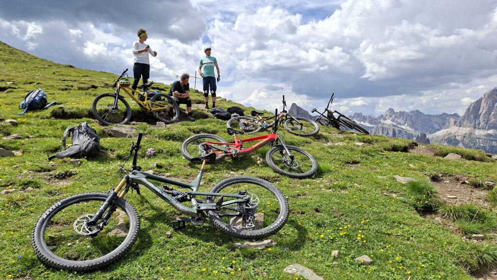 Vier Tage Mountainbiken in den Dolomiten